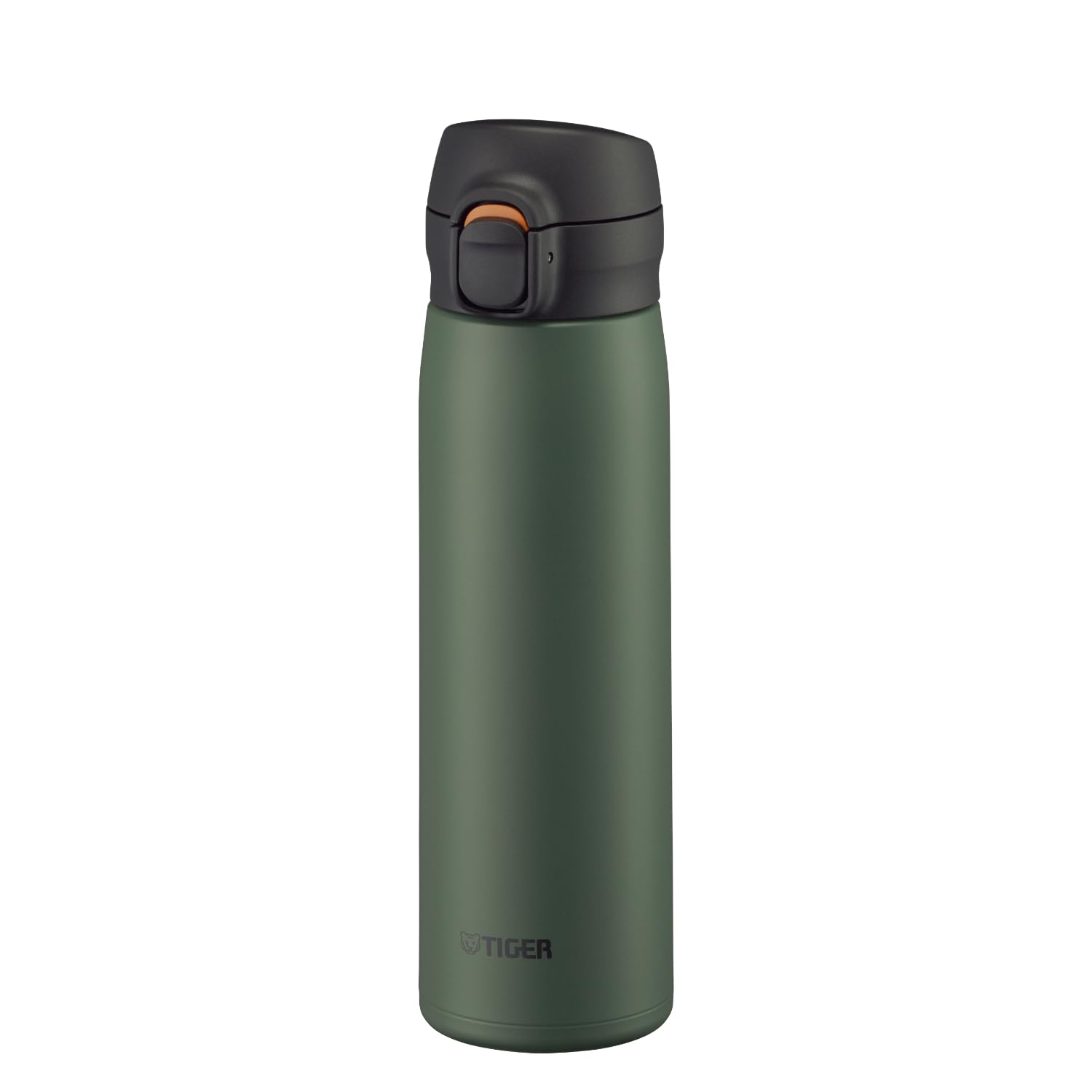 【Dishwasher Compatible・Integrated Gasket Model】TIGER Thermos Flask 500ml One-Push Stainless Steel Bottle Easy-to-Drink Design Integrated Lid and Gasket, Only 3 Parts to Wash Easy Cap Vacuum Insulation