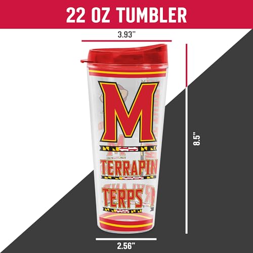 Image of Rico Industries NCAA College Double Wall Mayhem 16oz Or 20oz Tritan Tumbler W Lid