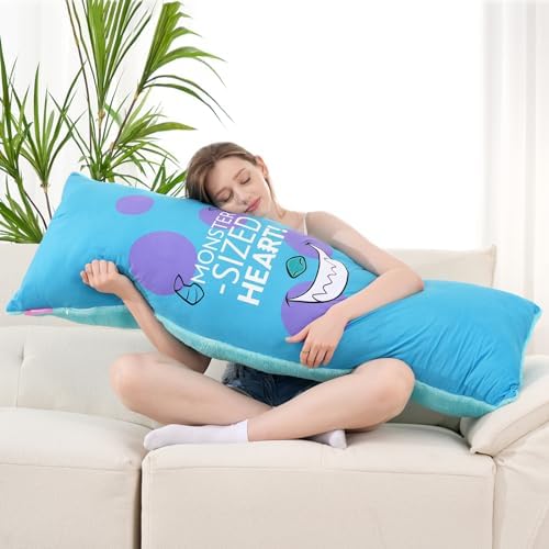 Yemnut Long Pillow Cases for Body Pillows, Fluffy Bed or