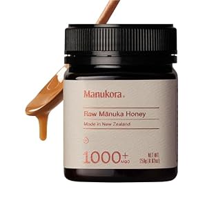 Manukora Raw Manuka Honey MGO 1000+ Non-GMO Immune & Digestive Support 250g | New Zealand sourced, B-Corp Certified, monofloral, 3rd party tested, glyphosate residue-free, traceable hive-to-hand