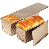 Barlket Toastbrot Backform mit Deckel, 1000g und 450g, 2Pcs, Antihaft...