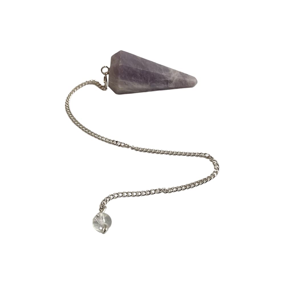 VIE Pendulum with Chain, Lepidolite