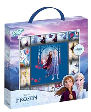 Frozen II Sticker Box con oltre 1100 adesivi su 14 rotoli, con i motivi di Anna & Elsa - Ideale per lo scrapbooking e il crafting