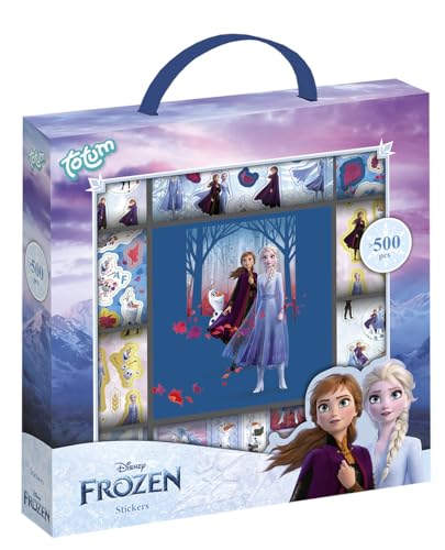 Immagine prodotto: Frozen II Sticker Box con oltre 1100 adesivi su 14 rotoli, con i motivi di Anna & Elsa - Ideale per lo scrapbooking e il crafting