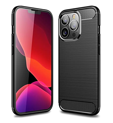 Coque iPhone 14 Pro anti-choc et anti-rayure texture carbone