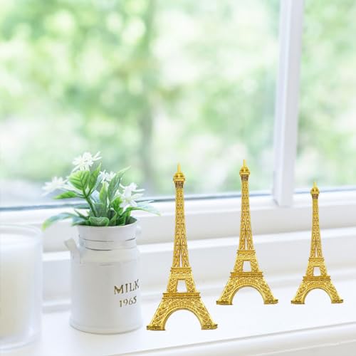Torre Eiffel modelo de edificio vintage en metal PRETYZOOM coleccionable 8