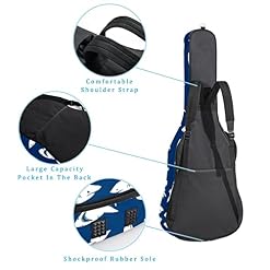 Hondank Housse pour guitare acoustique – Fond bleu – Rembourrage épais – 1 cm – Étanche – 40 – 41 – 42 pouces… - Les Beatles, Paul McCartney, John Lennon, RIngo Starr, George Harrison Hondank Housse pour guitare acoustique - Fond bleu - Rembourrage épais - 1 cm - Étanche - 40 - 41 - 42 pouces… – Image 3