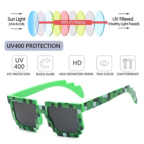 UYUYong 6 Paia Thug Life Occhiali da Sole Color