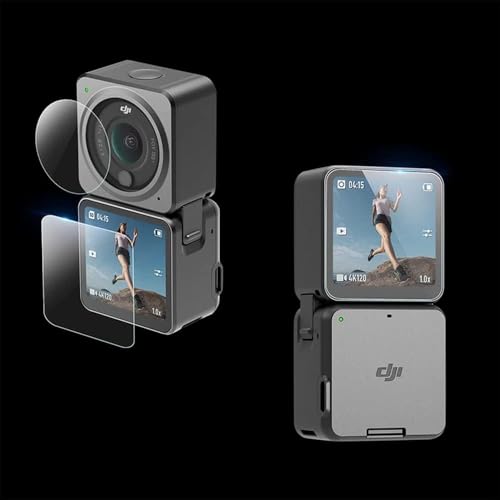 Image of VERTUS Premium Tempered Glass Screen Protector for DJI Action 2 Action Camera || Anti Scratch || Edge to Edge Protection || 9H Hardness Ultra HD