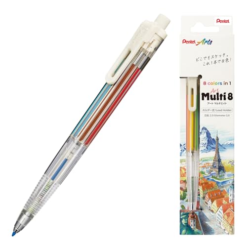 Amazon | ぺんてる アートマルチ8 色芯8色 XPH804 | 多機能