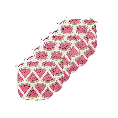 Ambesonne Fruits Chair Seating Cushion Set of 6, Whimsical Watermelon
