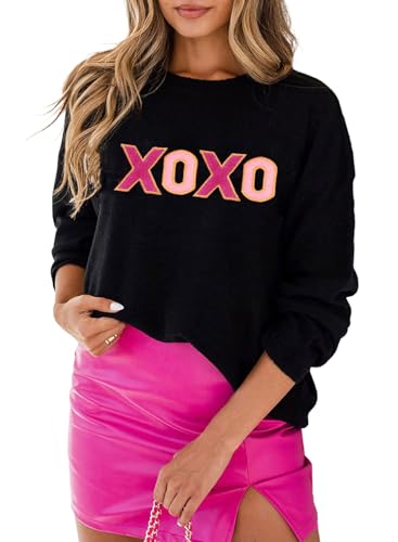 MARZXIN Women 2025 Casual Holiday Sweaters Long Sleeve Round Neck