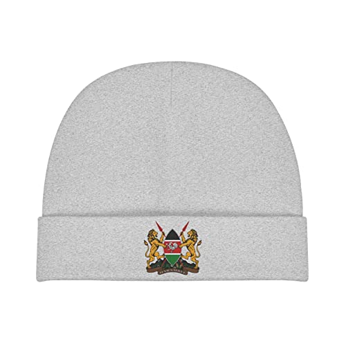 National Emblem of Kenya Baby Beanies Cap Children's Winter Knitted Hat Toddler Warm Infant Knit Hats Gray