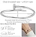 BUENAVO Silver Plated Couple Bracelets, Elegant Willow Stud Open Design Wristbands, Fashionable Jewelry Gifts For Elegant Men And Women - 17cm