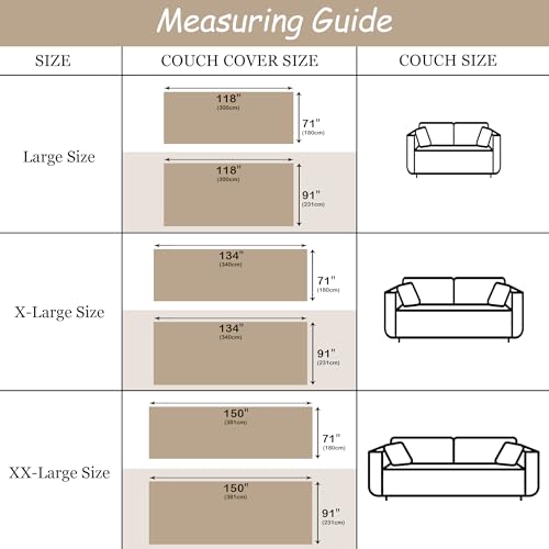 Tritard Boho Couch Cover Reversible Bohemian Sectional Couch Covers Black White Sofa Loveseat Covers Chenille Cushion Covers with Tassel Washable Couch Protector for Dogs Pet Futon Cover (71\"-134\")