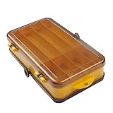 Caja de Almacenamiento de Pesca Doble Cara Caja para señuelos Impermeable Caja para señuelos con 13 Rejillas para Anzuelo Señuelo de Pesca