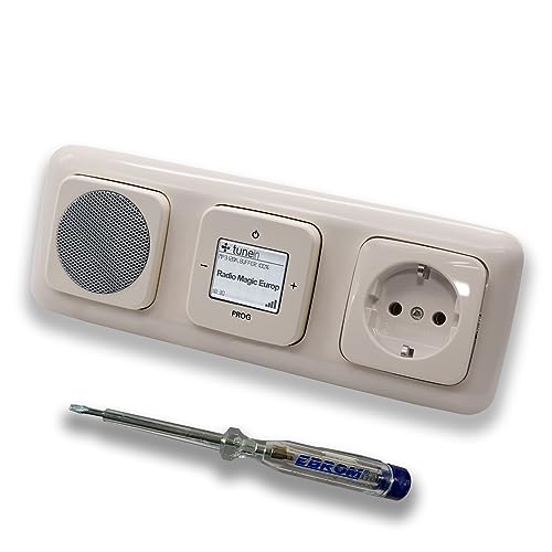 Busch Jäger iNet Unterputzradio 8216U Set mit Lautsprecher