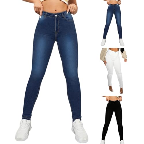 Jeggings for Women Stretchy High Waist Skinny Jeans with Pockets Jean Leggings High Rise Denim Pants Trendy 2025