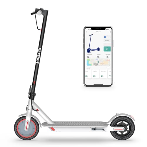 MAXSHOT Electric Scooter for Adults, 8.5/10/14' Tires, 19/22Mph, 350W/500W Motor, 21-28 Miles Range, Folding E-Scooter with Dual Suspension,APP(V1/SPRO/MAX/PRO/X1/X1PRO/PR)