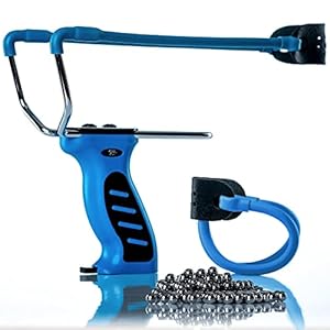 Oramics Steinschleuder Slingshot Set – 1x Portable Zwille Sportschleuder mit integriertem Munition Spender 1x…