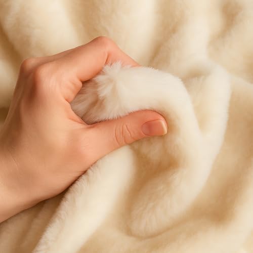 Short Pile Faux Fur Fabric by The Yard - Plush...