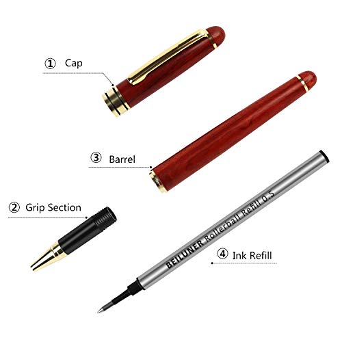 Beiluner YZB-000 Luxury Rosewood Ballpoint Pen Writing Set thumb #4