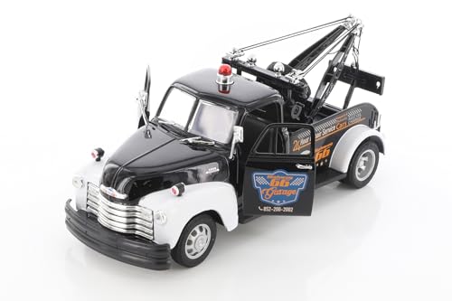 Modelo a escala 1/24 Chevy Tow Truck 1953 Negro miniatura 2