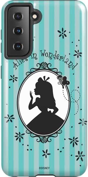 Skinit Pro Phone Case Compatible with Galaxy S21 5G - Officially Licensed Disney Alice in Wonderland (Animated) Silhouette in The Mirror Design