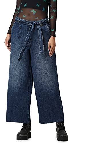 Image of ONLY Women Navy Blue Straight Fit Low-Rise Light Fade Jeans