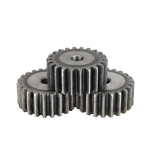 Bevel Gear Pinion Hardware Mechanical 1pcs Spur Gear 2M22/23/24/25T Rough Hole 10mm Motor Gear Carbon Steel Pinion Gear Thickness 20mm(2M23T)