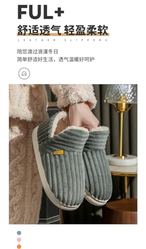 Unisex Ankle Bootie Slipper Fleece Lined Memory Foam Indoor and Outdoor Warm and Comfortable Shoes Anti Slip Cloud Slippers4