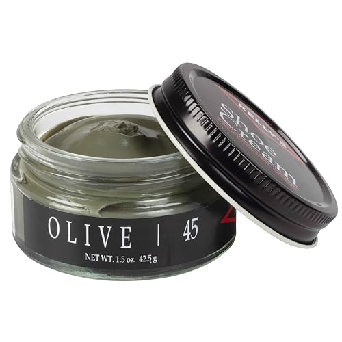Kelly's Olive Shoe Polish 1.5 oz - Professional Leather Shoe Cream