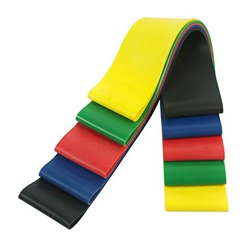 ShirazO 5 Pack Resistance Bands Exercise Loops, Skin-Friendly Resistance Fitness Exercise Loop Bands with 5 Different Resistance Levels and Carrying Case Ideal for Yoga, Home Fitness, Stretching Cover