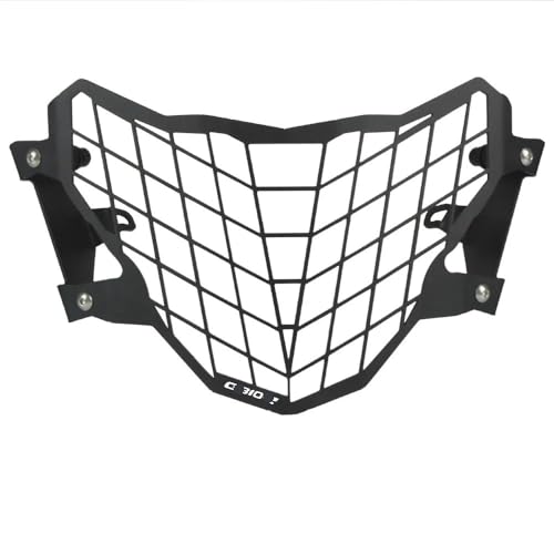 Grille phare moto G310GS calandre de protection premium finition noire mate