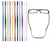 Sangle de lunettes, 10 pièces Sangle de lunettes en silicone Retenue de lunettes Sports Lunettes élastiques antidérapantes Support de cordon de lunettes de soleil pour enfants (10 couleurs)