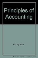 Principles of accounting, B000HN62KC Book Cover