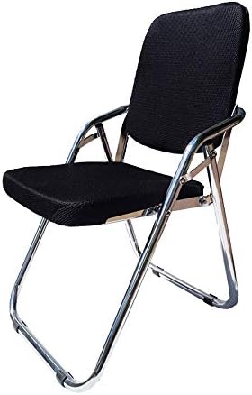 Yi Hai Fabric Folding Chair Thick Padded,Black,Set of One …