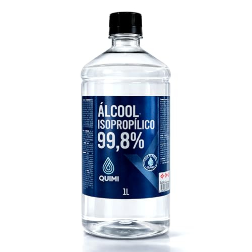 Álcool Isopropílico 99,8% 1L Para Limpeza Profissional De Telas, Placas, e Componentes Eletrônicos Quimi