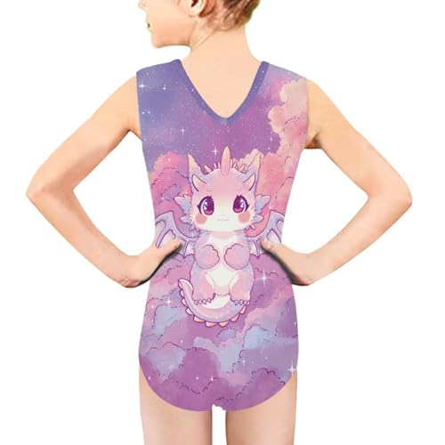 Image of INSTANTARTS Leopard Leotard Girl Gymnastics Toddler Tank Biketards One Piece