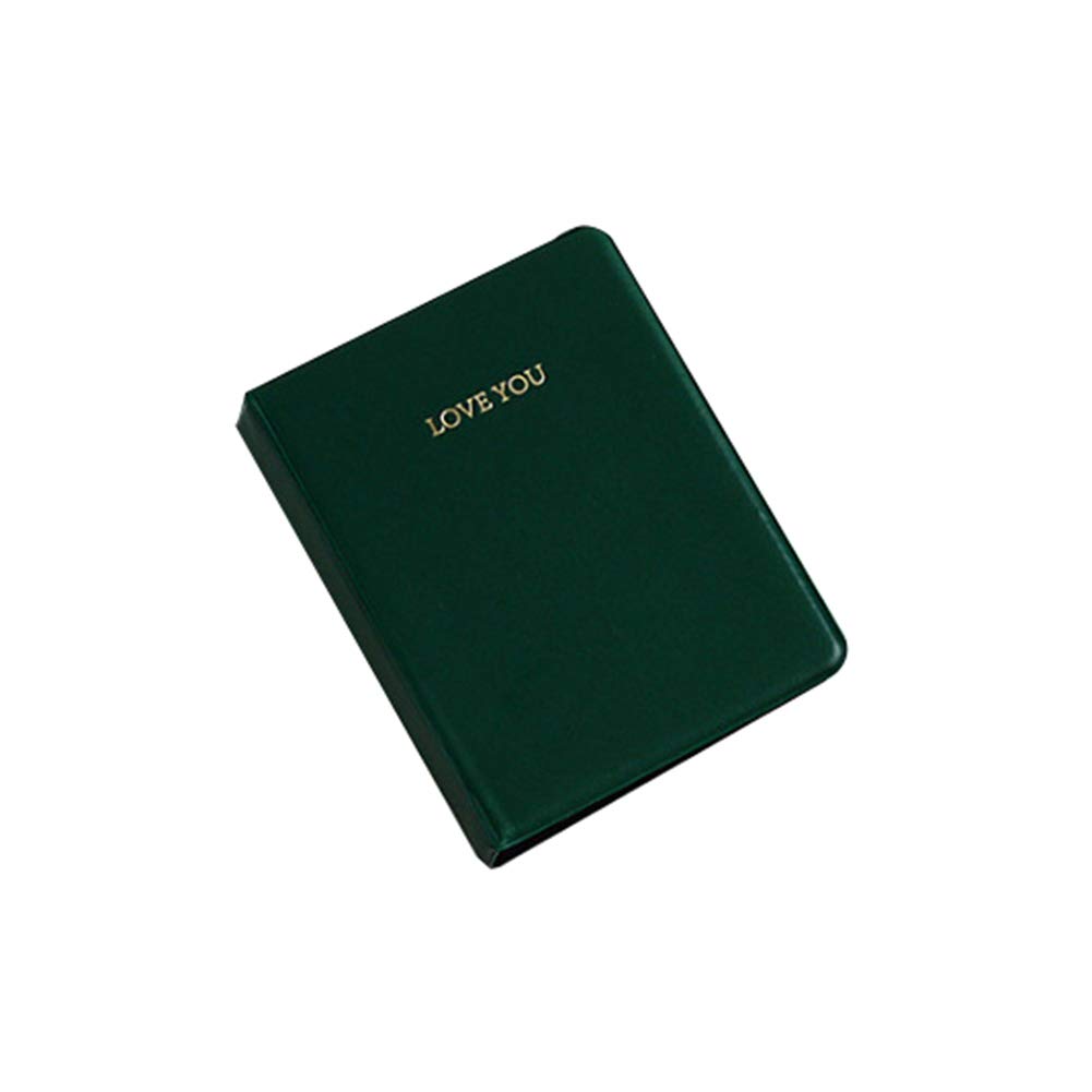 Kuizhiren1 Green Photo Album Picture Holder,64 Pockets Love You Photo Album Picture Holder For Polaroid Fujifilm Instax Mini