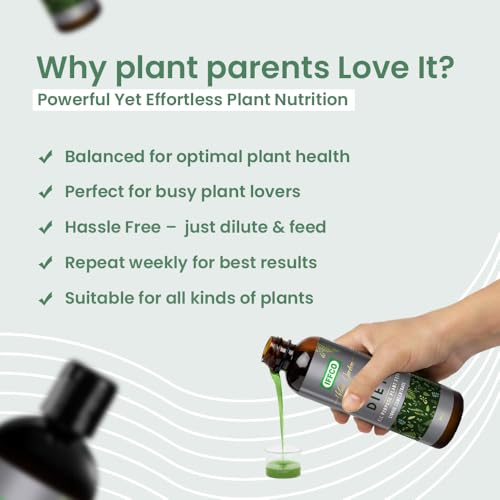Image of IFFCO Urban Gardens - Green Diet - 200 ML - Organic Plant Food For Potted Indoor & Outdoor plants, Balanced Macro & Micro Nutrients, Water Soluble