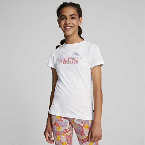 Image of Puma Girl's Solid Regular Fit T Shirt