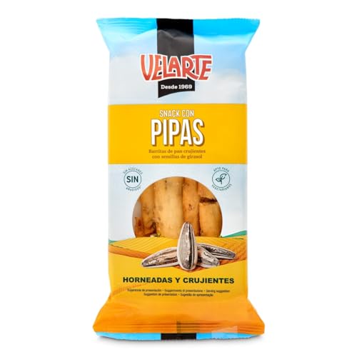 VELARTE barritas de pan artesanas con pipas bolsa 80 gr