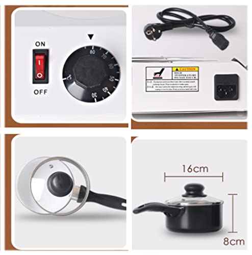 Mini máquina eléctrica para derretir chocolate 2 ollas miniatura 5