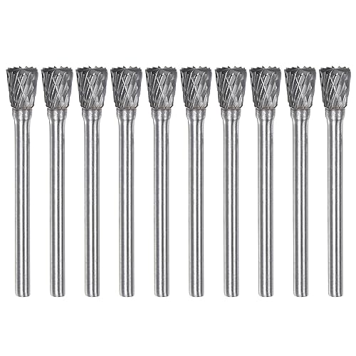 HARFINGTON 10pcs Carbide Rotary Burrs 1/8