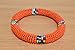 Tembo Crafts Africa - Set of 3 Handmade Bangles for Women Maasai Beaded Bracelets Boho Jewelry Gifts Orange Metallic Grey Yellow