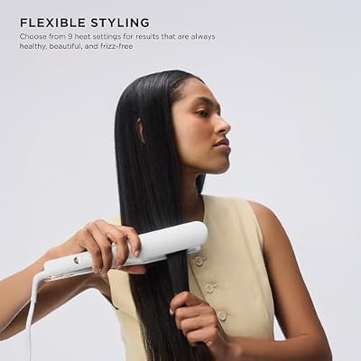 T3 Lucea Professional Straightening & Styling Iron, 1 or 1.5 Digital Ceramic Flat Iron with 9 Adjustable Heat Settings for Straight, Smooth Styles or Waves and Curls on All Hair Types