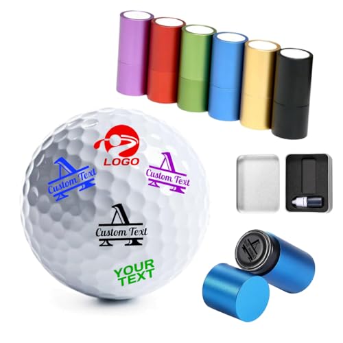 Golf Ball Stamp Custom - Personalized Logo/Name Monogram Golf Ball