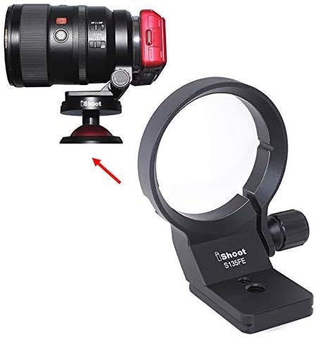 Tripod Mount Ring Lens Collar Support for Sony FE 135mm f/1.8 GM SEL135F18GM (G Master) Full Frame E-Mount Lens, Built-in Arca Type 55mm Quick Release Plate for Arca-Swiss Wimberley Tripod Head