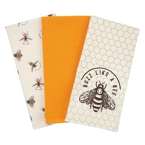 SiXsigma Sports Bumble Bee Tea Towels Set Cover